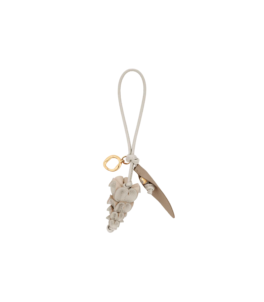 Leather Flower Charm